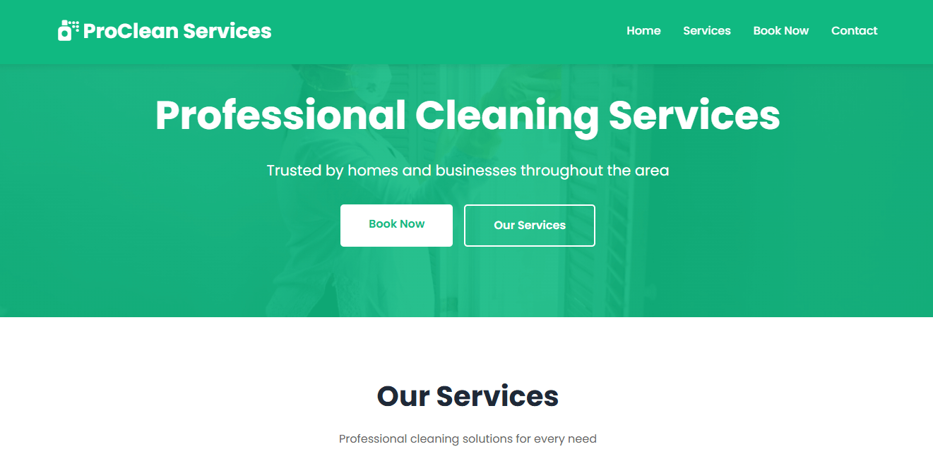 Service Business Website