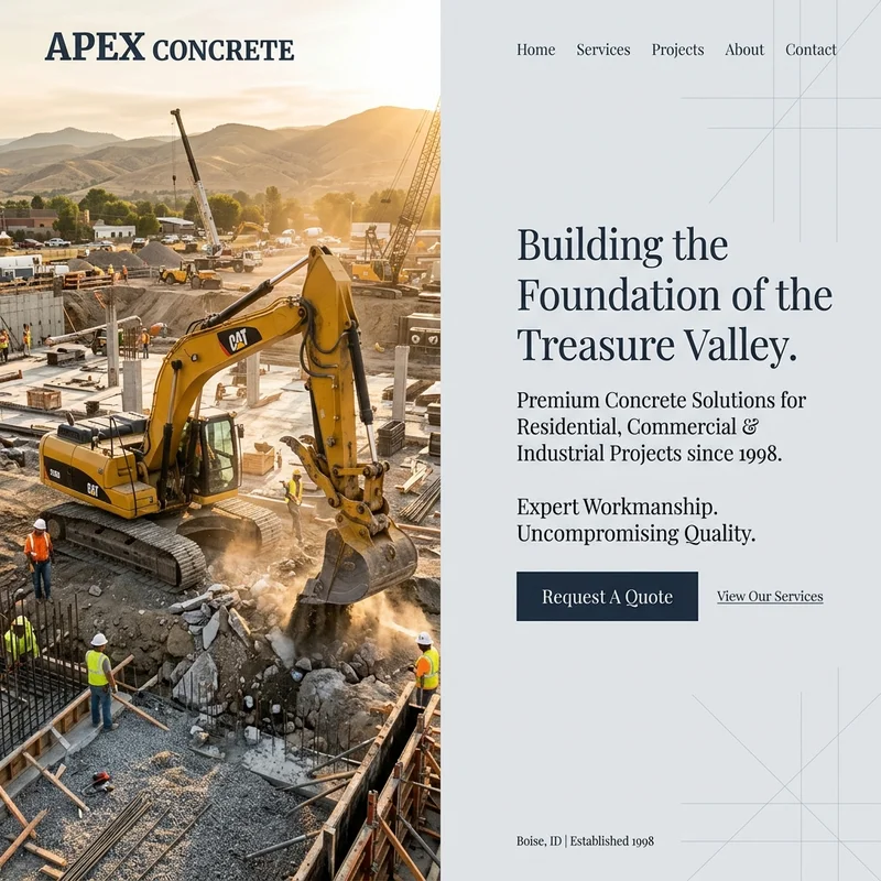 Concrete Services Website