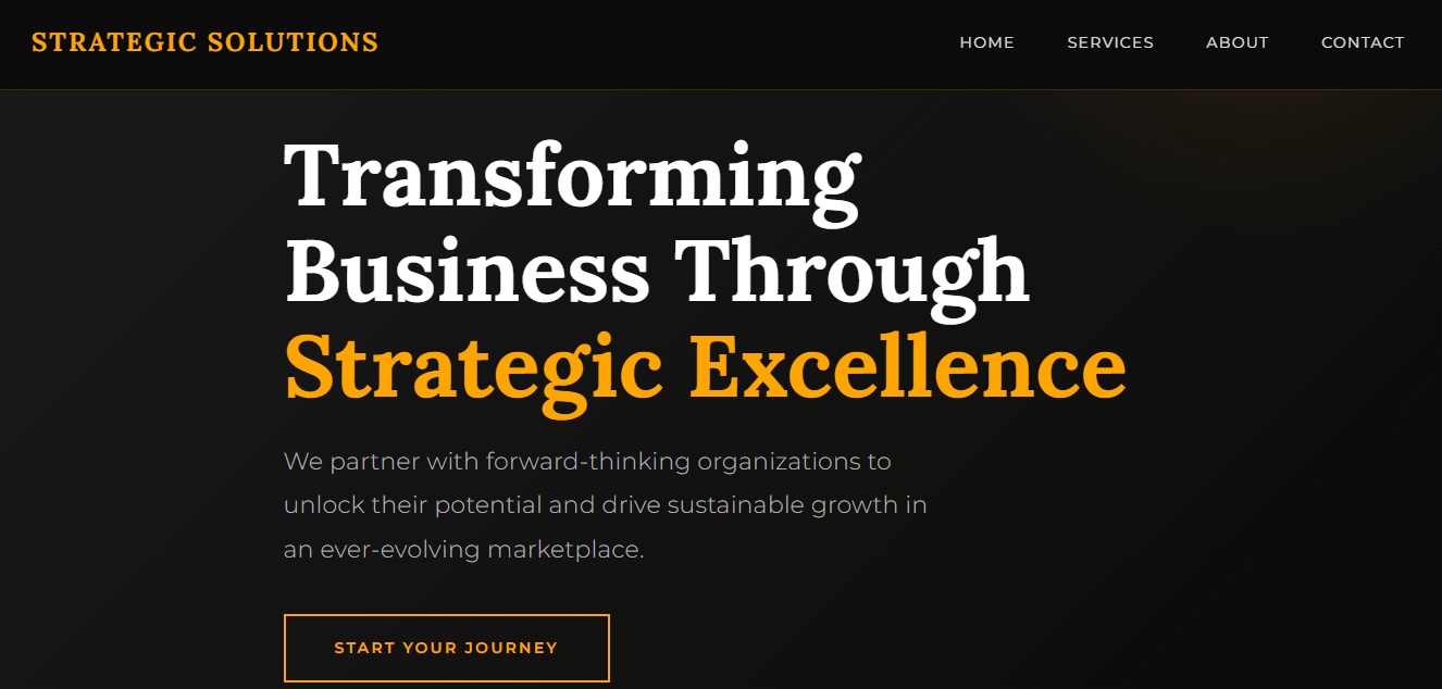 Consulting Firm Website