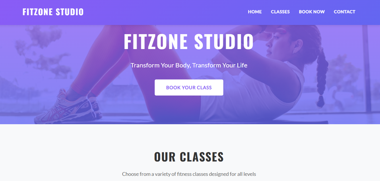 Fitness Studio Booking System