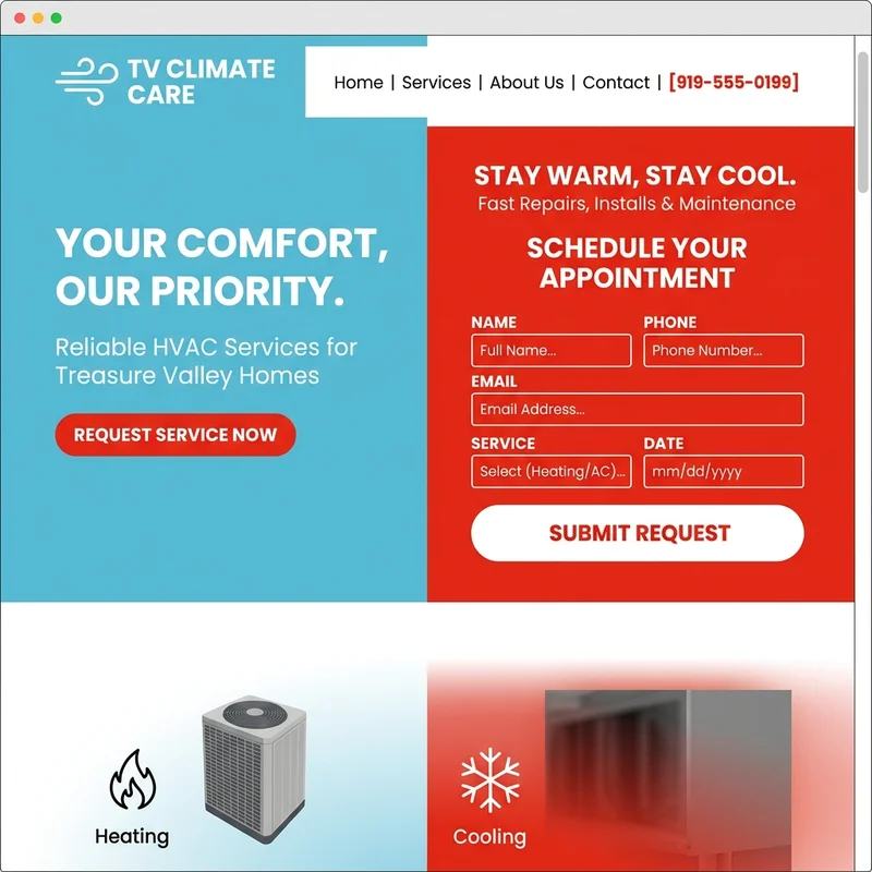 HVAC Heating & Cooling Website