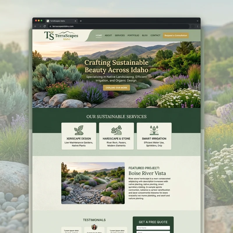 Landscaping & Irrigation Website