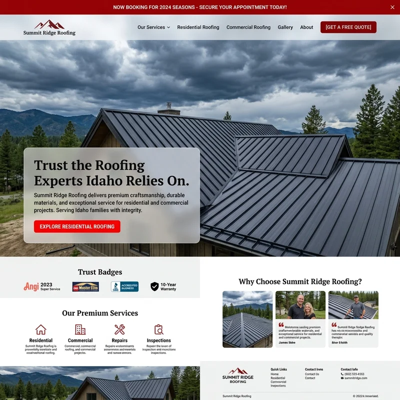 Residential & Commercial Roofing Site
